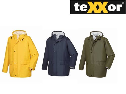teXXor® Wetterschutz-Regenjacke LIST in gelb / navy / oliv